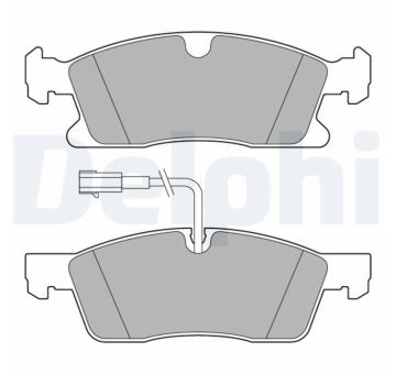 Sada brzdových destiček, kotoučová brzda DELPHI LP3634