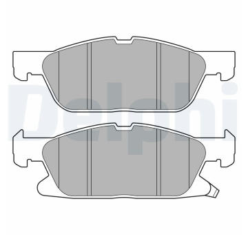 Sada brzdových destiček, kotoučová brzda DELPHI LP3643