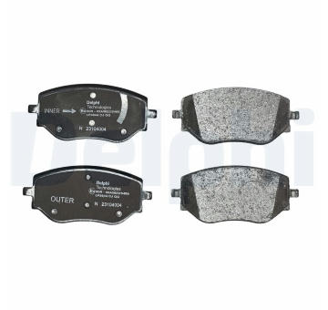 Sada brzdových destiček, parkovací brzda DELPHI LP3644