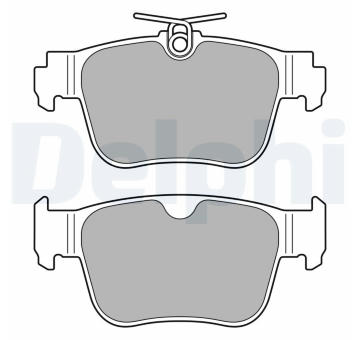 Sada brzdových destiček, kotoučová brzda DELPHI LP3669