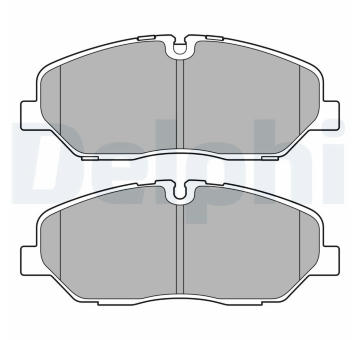 Sada brzdových destiček, kotoučová brzda DELPHI LP3683