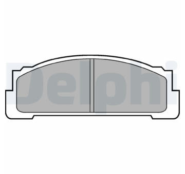 Sada brzdových destiček, kotoučová brzda DELPHI LP37