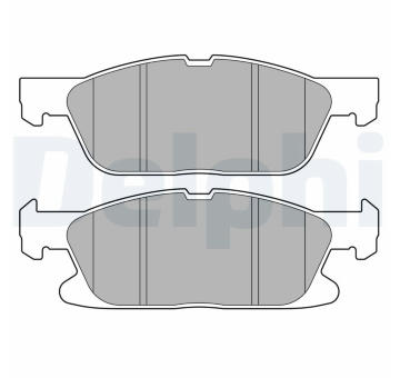Sada brzdových destiček, kotoučová brzda DELPHI LP3704