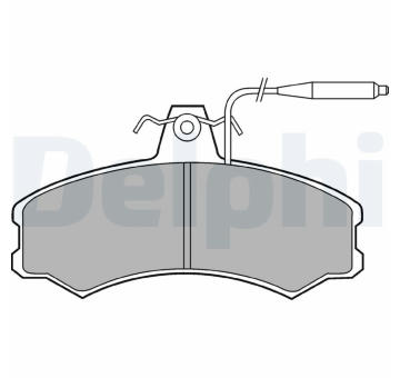 Sada brzdových destiček, kotoučová brzda DELPHI LP378
