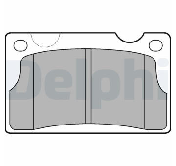 Sada brzdových destiček, kotoučová brzda DELPHI LP39