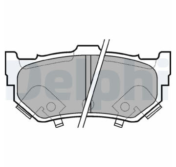 Sada brzdových destiček, kotoučová brzda DELPHI LP404