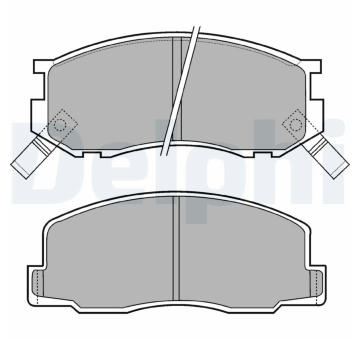 Sada brzdových destiček, kotoučová brzda DELPHI LP409