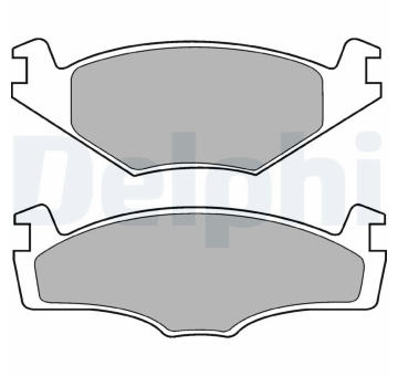 Sada brzdových destiček, kotoučová brzda DELPHI LP421