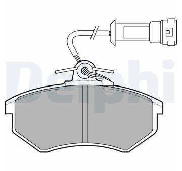 Sada brzdových destiček, kotoučová brzda DELPHI LP431