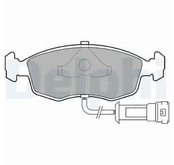 Sada brzdových destiček, kotoučová brzda DELPHI LP457