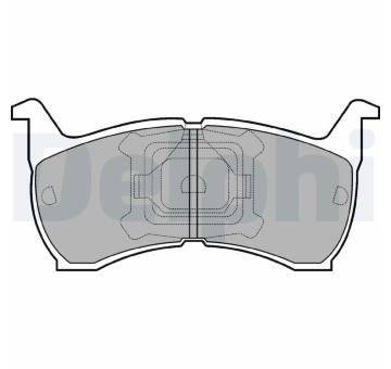 Sada brzdových destiček, kotoučová brzda DELPHI LP465