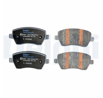 Sada brzdových destiček, kotoučová brzda DELPHI LP5005EV
