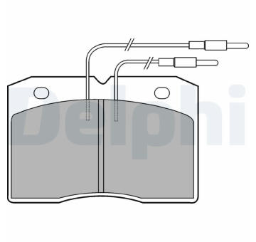 Sada brzdových destiček, kotoučová brzda DELPHI LP501