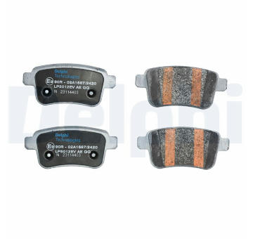 Sada brzdových destiček, kotoučová brzda DELPHI LP5012EV