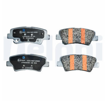 Sada brzdových destiček, kotoučová brzda DELPHI LP5020EV