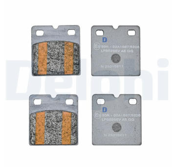 Sada brzdových destiček, parkovací brzda DELPHI LP5026EV