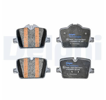 Sada brzdových destiček, kotoučová brzda DELPHI LP5068EV