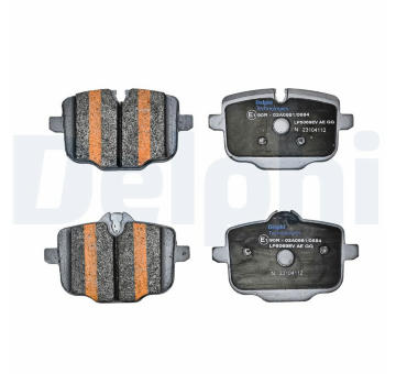 Sada brzdových destiček, kotoučová brzda DELPHI LP5069EV