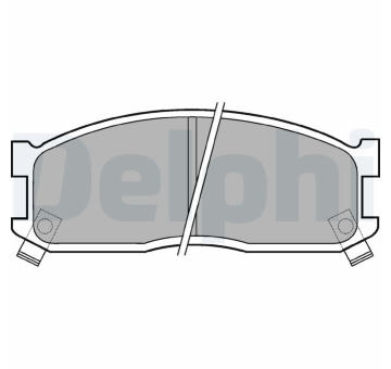 Sada brzdových destiček, kotoučová brzda DELPHI LP530