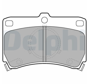 Sada brzdových destiček, kotoučová brzda DELPHI LP531