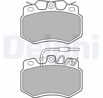 Sada brzdových destiček, kotoučová brzda DELPHI LP536