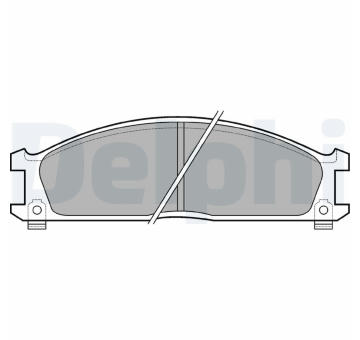 Sada brzdových destiček, kotoučová brzda DELPHI LP543