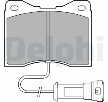 Sada brzdových destiček, kotoučová brzda DELPHI LP556
