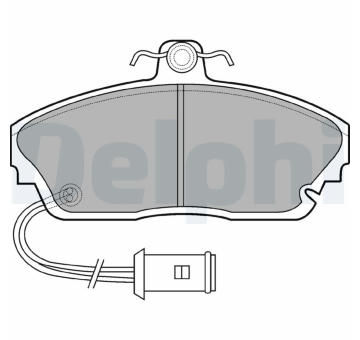 Sada brzdových destiček, kotoučová brzda DELPHI LP559