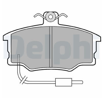 Sada brzdových destiček, kotoučová brzda DELPHI LP569