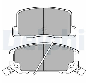 Sada brzdových destiček, kotoučová brzda DELPHI LP574