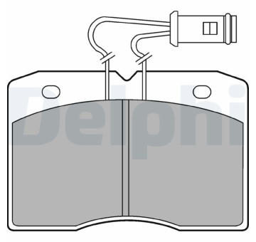 Sada brzdových destiček, kotoučová brzda DELPHI LP580