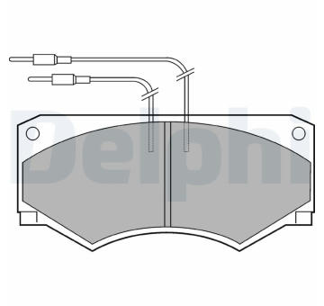 Sada brzdových destiček, kotoučová brzda DELPHI LP583