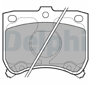 Sada brzdových destiček, kotoučová brzda DELPHI LP620