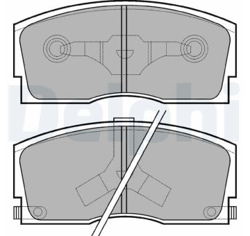 Sada brzdových destiček, kotoučová brzda DELPHI LP626