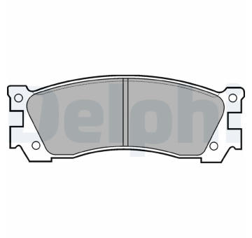 Sada brzdových destiček, kotoučová brzda DELPHI LP632