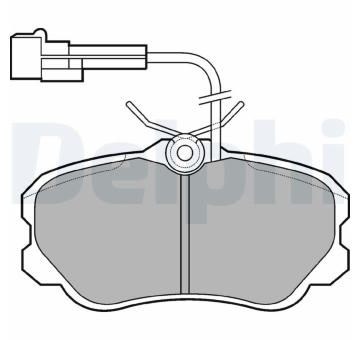 Sada brzdových destiček, kotoučová brzda DELPHI LP644