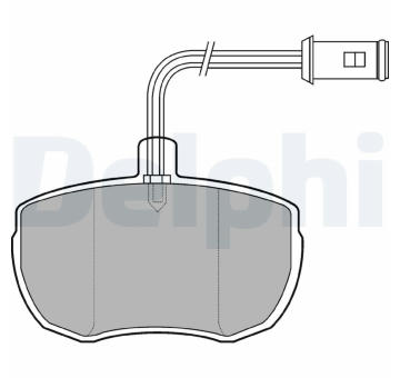 Sada brzdových destiček, kotoučová brzda DELPHI LP651