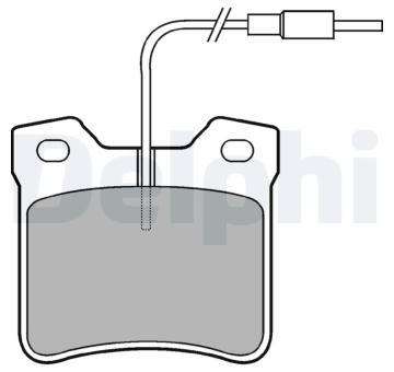 Sada brzdových destiček, kotoučová brzda DELPHI LP667