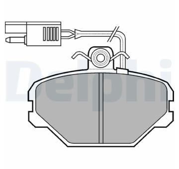 Sada brzdových destiček, kotoučová brzda DELPHI LP675