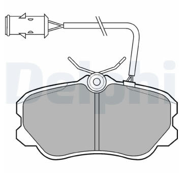 Sada brzdových destiček, kotoučová brzda DELPHI LP693