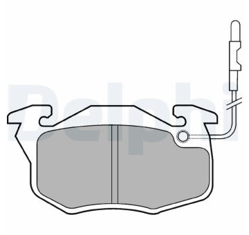 Sada brzdových destiček, kotoučová brzda DELPHI LP696