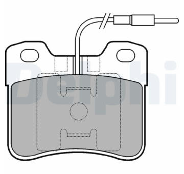 Sada brzdových destiček, kotoučová brzda DELPHI LP703