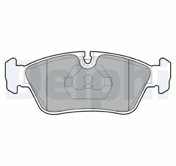 Sada brzdových destiček, kotoučová brzda DELPHI LP710