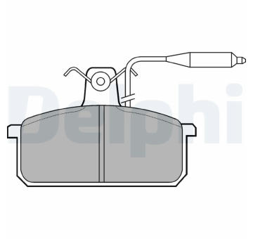 Sada brzdových destiček, kotoučová brzda DELPHI LP732