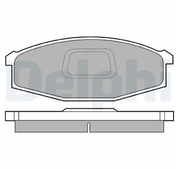 Sada brzdových destiček, kotoučová brzda DELPHI LP745