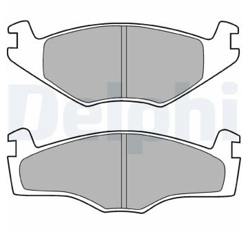 Sada brzdových destiček, kotoučová brzda DELPHI LP755