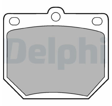 Sada brzdových destiček, parkovací brzda DELPHI LP78