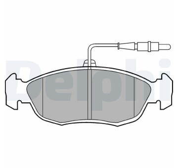 Sada brzdových destiček, kotoučová brzda DELPHI LP793