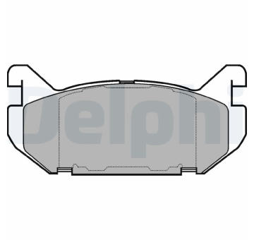 Sada brzdových destiček, kotoučová brzda DELPHI LP802