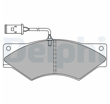 Sada brzdových destiček, kotoučová brzda DELPHI LP8040